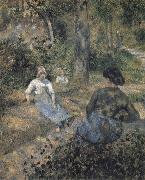 Camille Pissarro Peasants resting oil painting reproduction